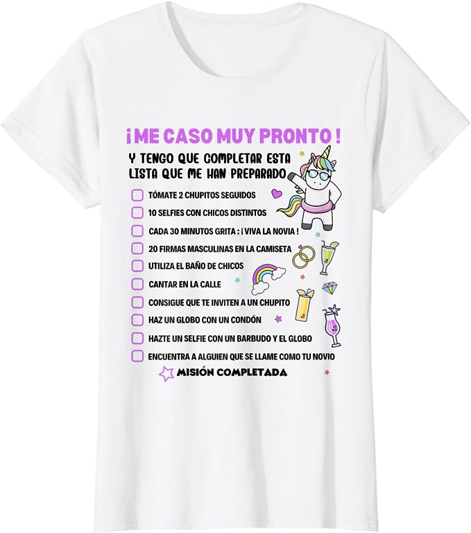 Diseño de Camiseta: "Despedida de Solter@ - ¡Acepto el Desafío!" - Imagen 2