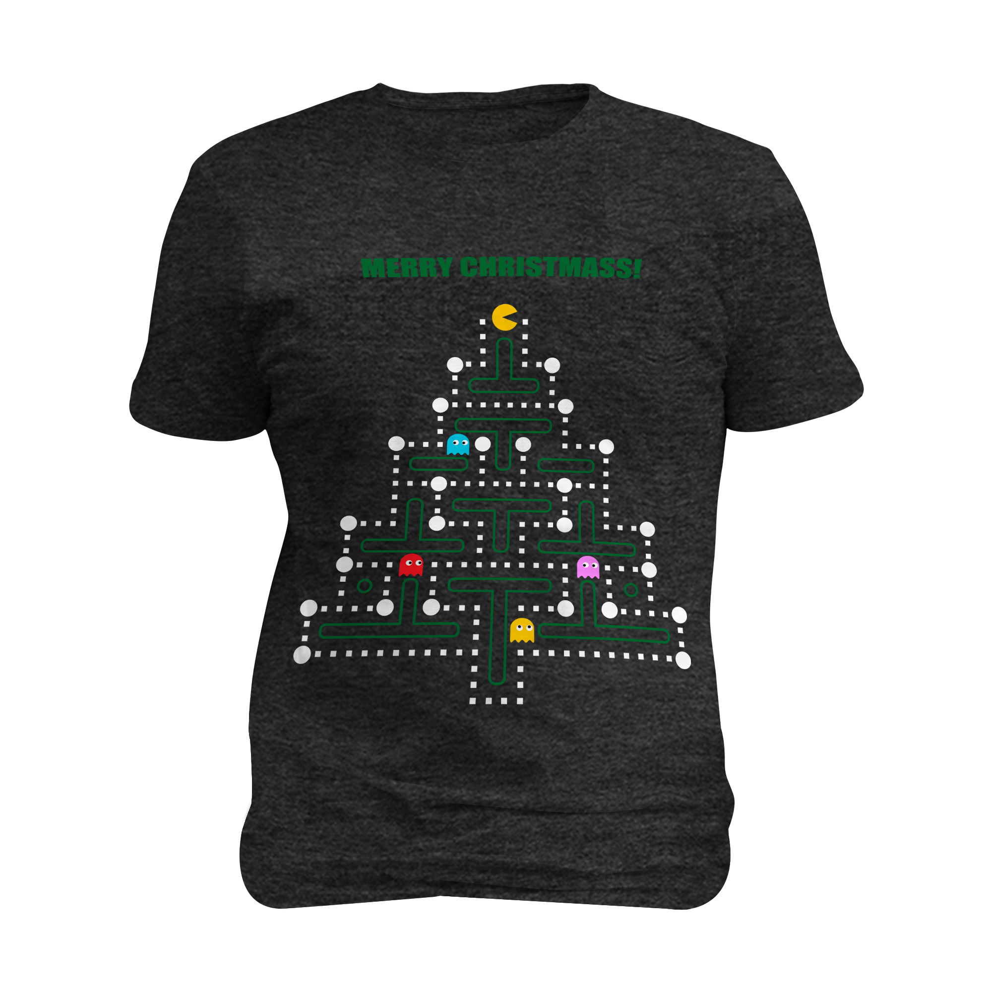 Camiseta diseño navideño de Pac Man
