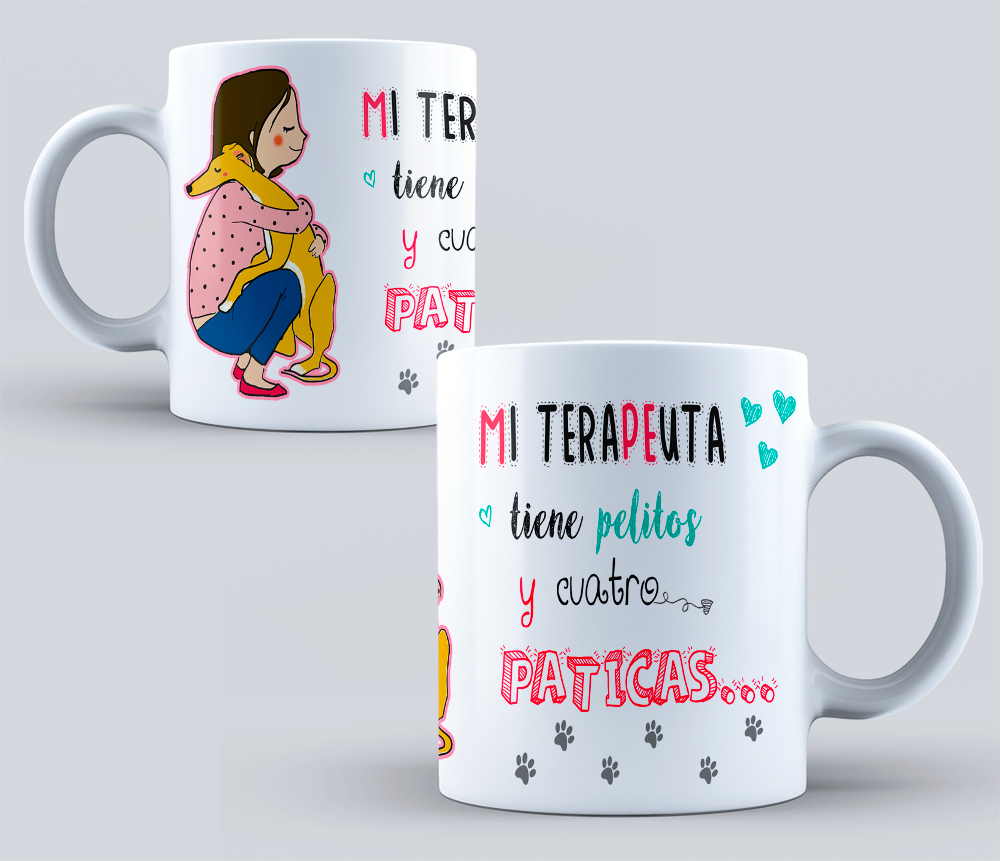 Tazas con diseños de amor perruno - Imagen 6