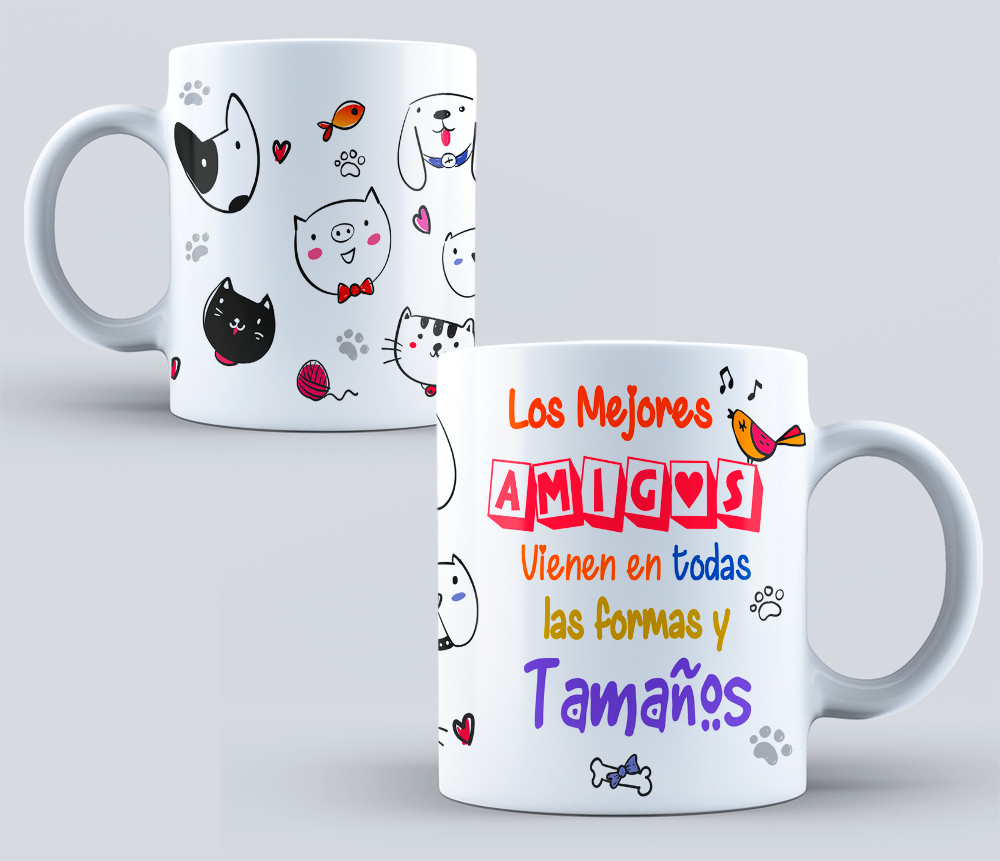 Tazas con diseños de amor perruno - Imagen 3
