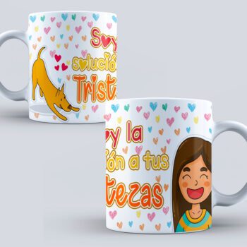 Tazas con diseños de amor perruno