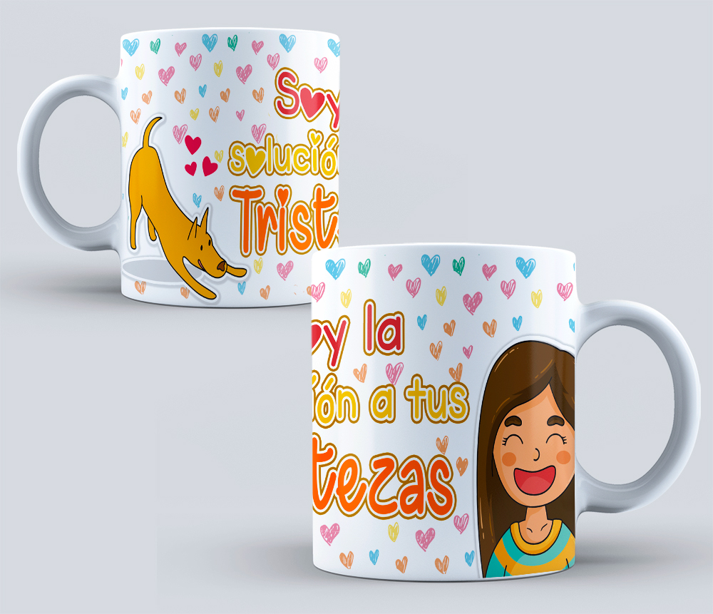 Tazas con diseños de amor perruno