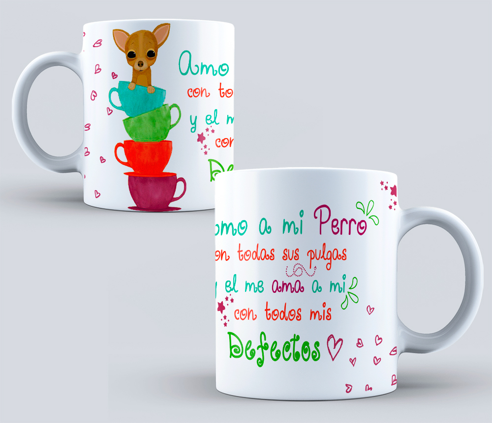 Tazas con diseños de amor perruno - Imagen 4