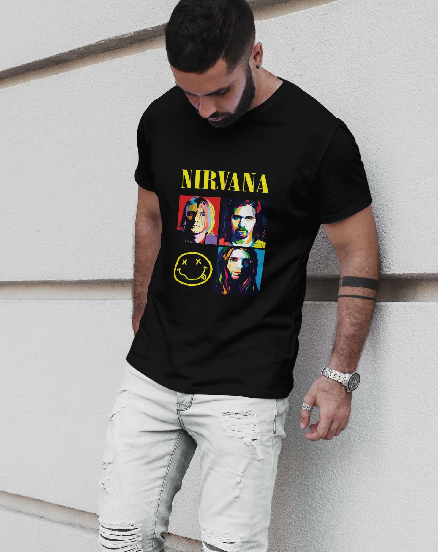¡Viste con la Esencia Grunge! Camisetas y Sudaderas con el Espíritu de Nirvana - Imagen 3