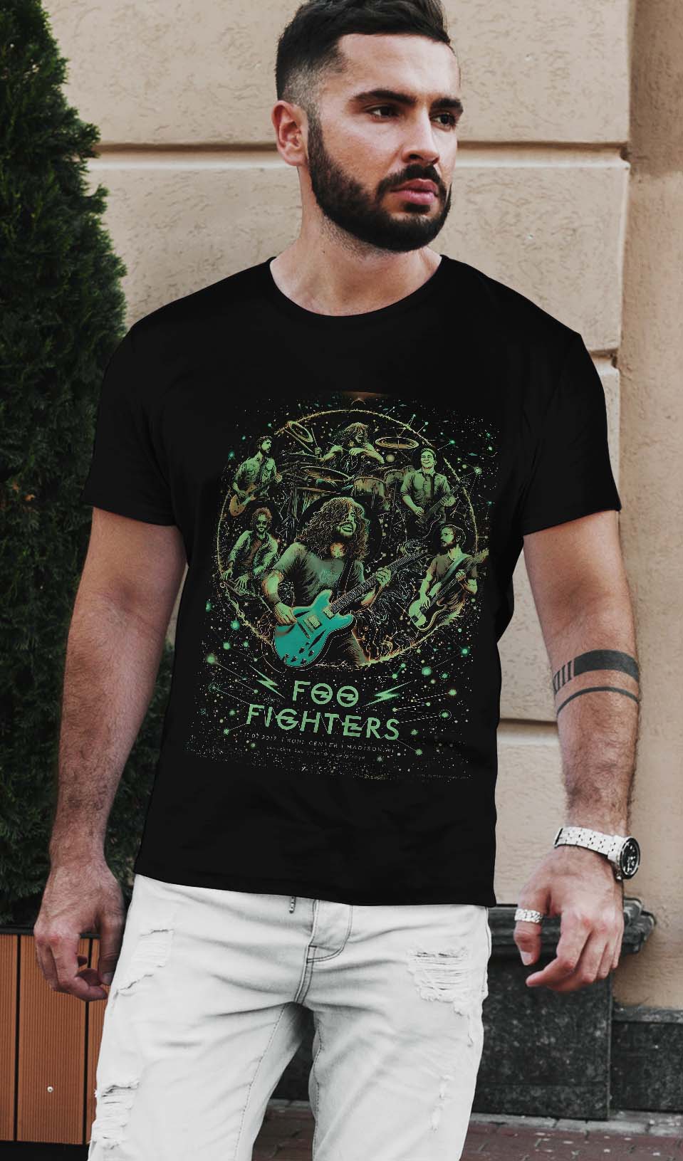 Camiseta o sudadera con diseño del grupo Foo Fighter - Imagen 4