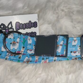 Collar para perro tipo click diseño Alpacas